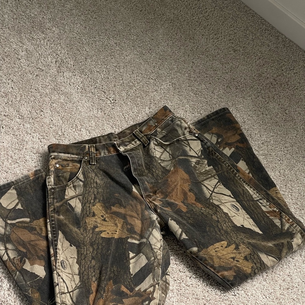 Camo Print Denim Jeans